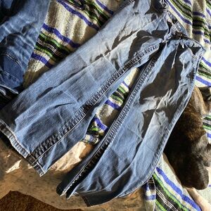 Victorias secret denim low 5 flap jeans. Size 12, hop huggers. Boot cut, flair